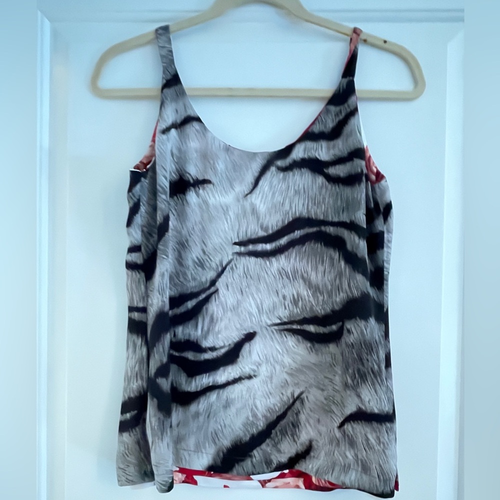 Reversible satin style camisole.